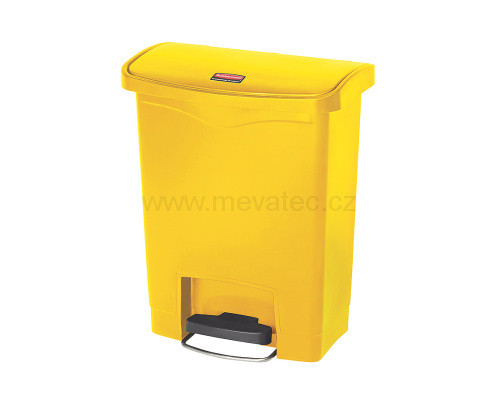 Кош за отпадъци с педал - жълт