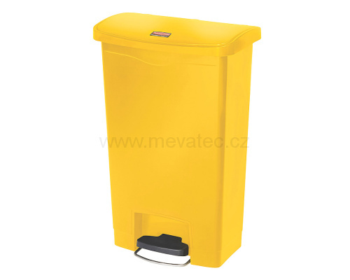 Кош за отпадъци с педал - жълт 50 л