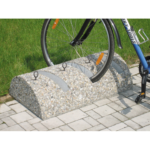 Стойка за 3 велосипеда - бетон