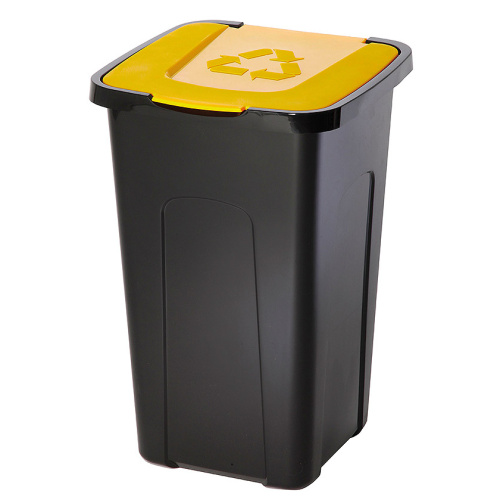 Кош за отпадъци 50 л - жълт