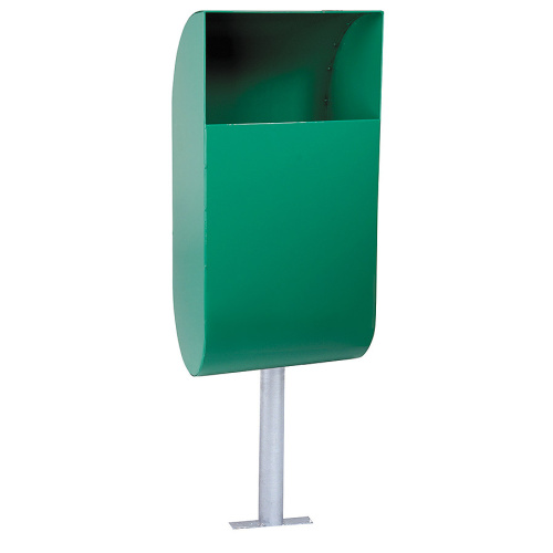 Овално кошче за отпадъци - зелено